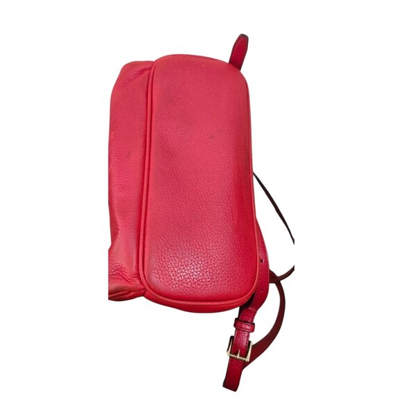 MK Michael Kors Abbey Medium Signature Backpack Red - Picture 8 of 11